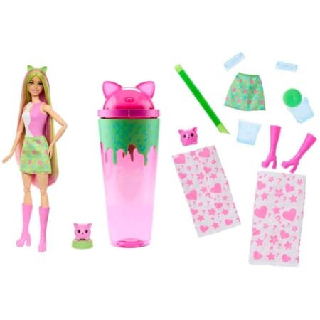 Barbie Pop Reveal MilkShake Serisi Pembe Kedi JCN85-JCN88