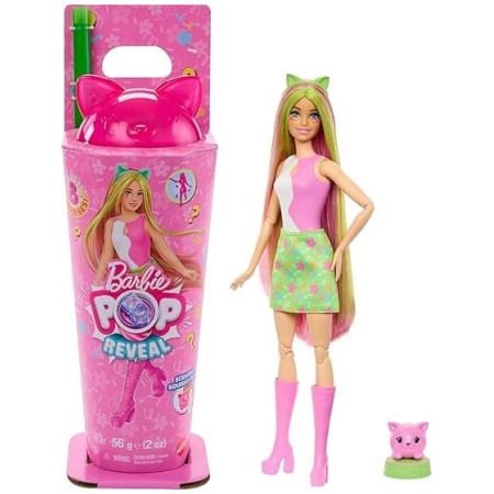 Barbie Pop Reveal MilkShake Serisi Pembe Kedi JCN85-JCN88