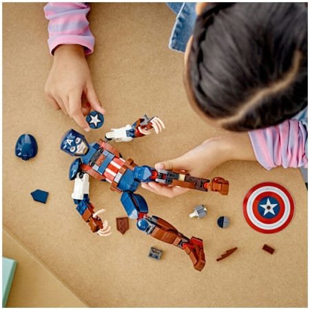 Lego - Marvel Kaptan Amerika Yapım Figürü 76258